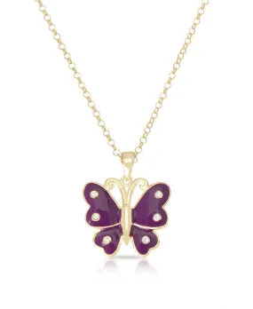 Butterfly Pendant (Purple)