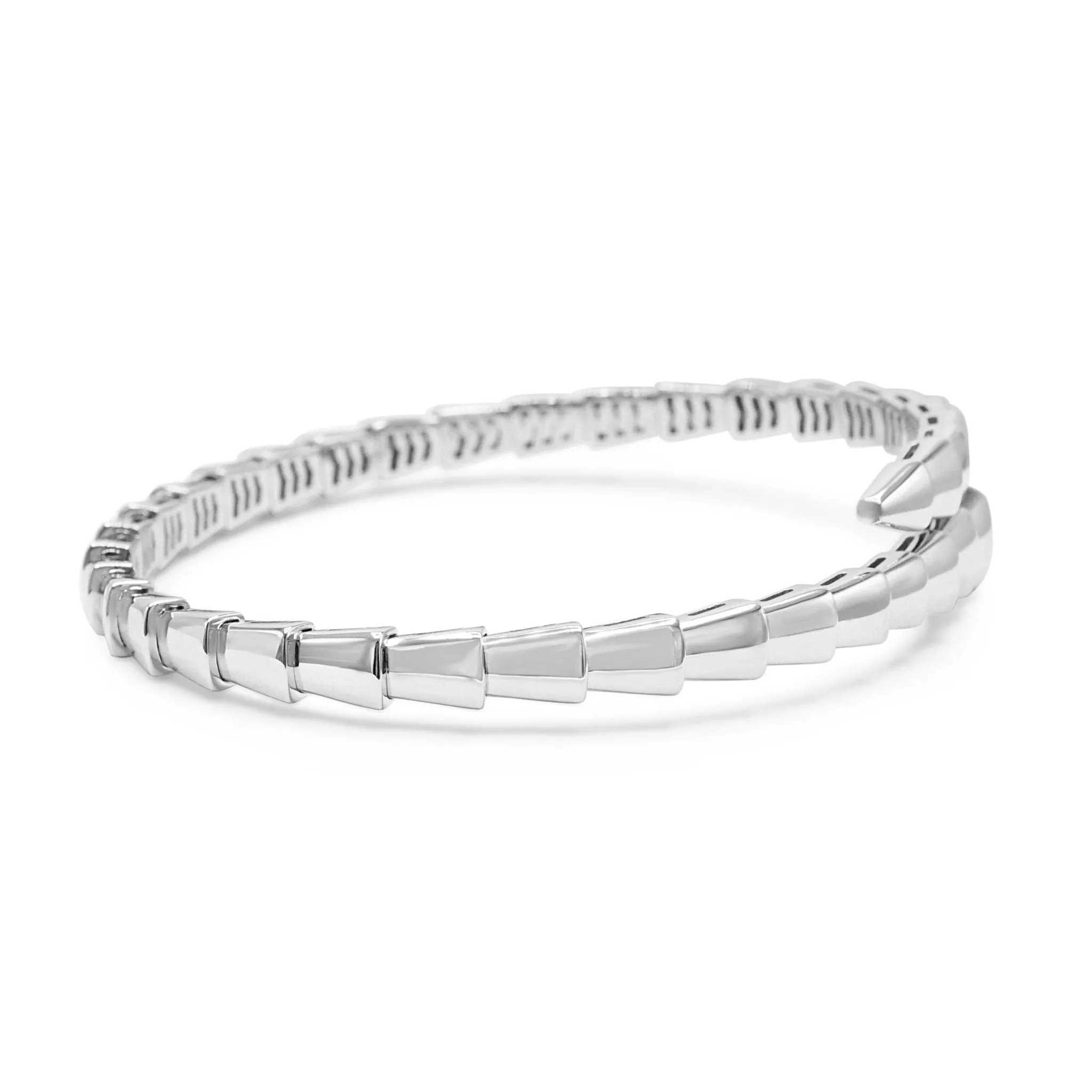 Bvlgari Sepenti Viper Bangle Size Medium - 18ct White Gold