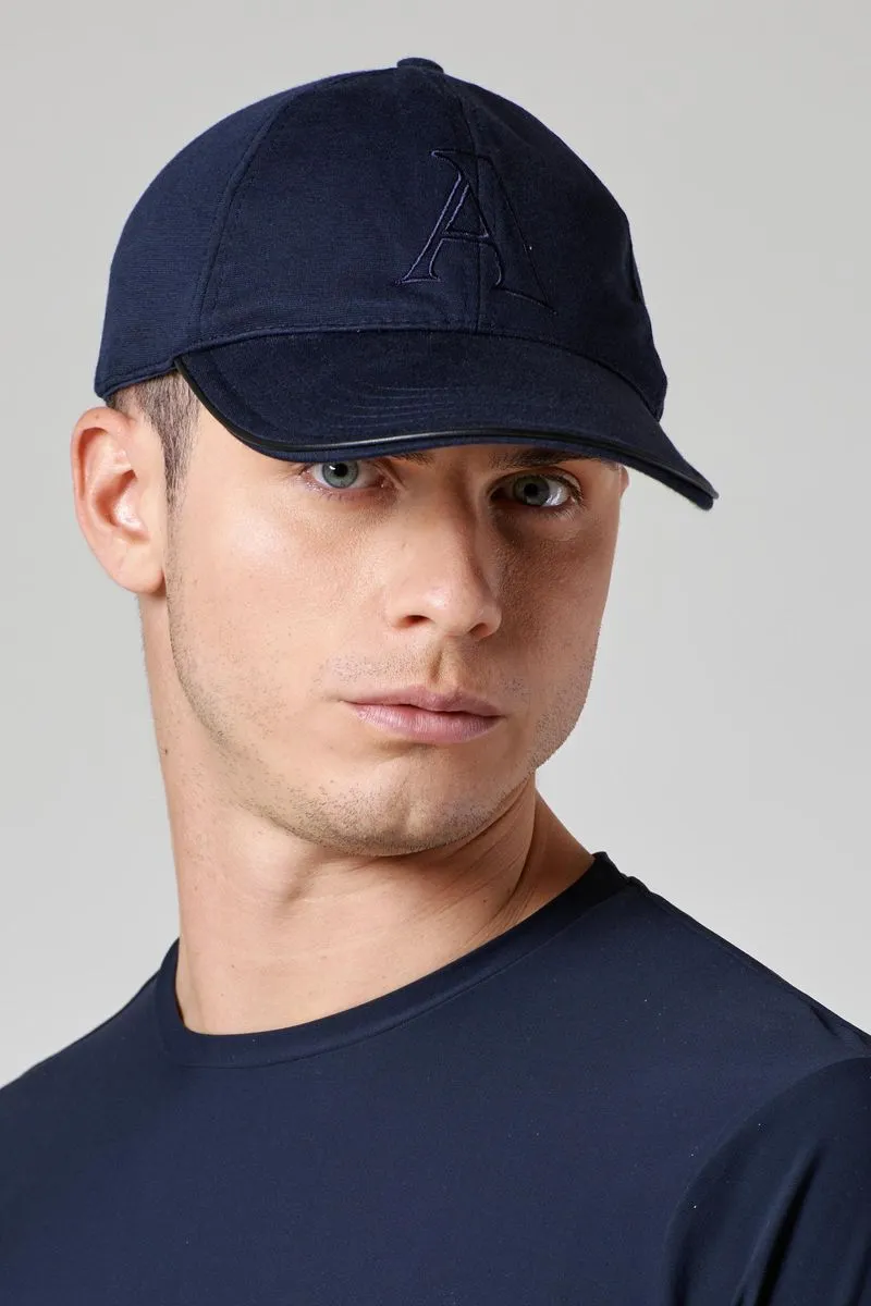 Cappellino blu jersey stretch