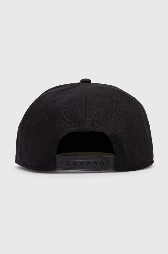 Carhartt WIP cotton baseball cap Logo black color