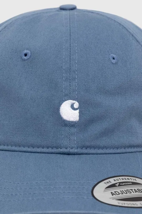 Carhartt WIP cotton baseball cap Madison Logo Cap blue color I023750.20EXX