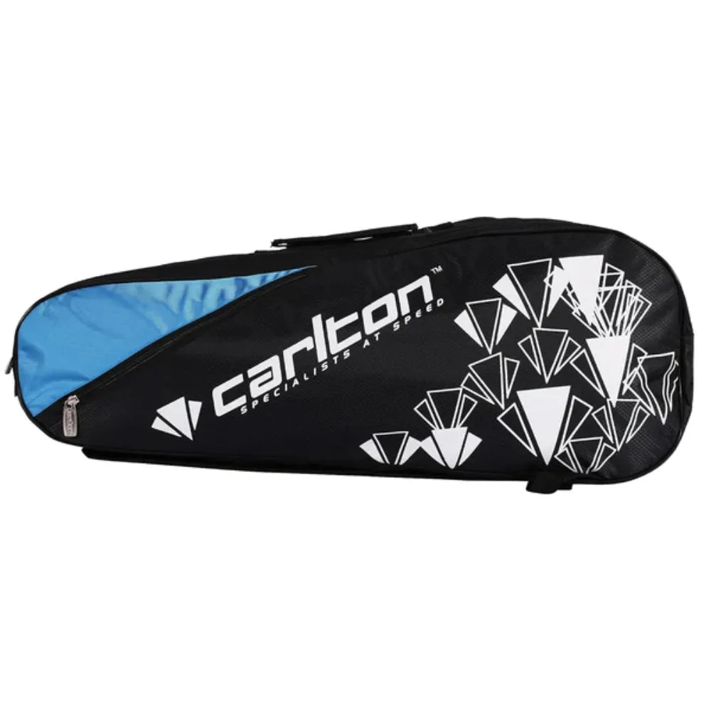 CARLTON Vapour Trail 2 Compartment Badminton Kit Bag (Black/Blue)