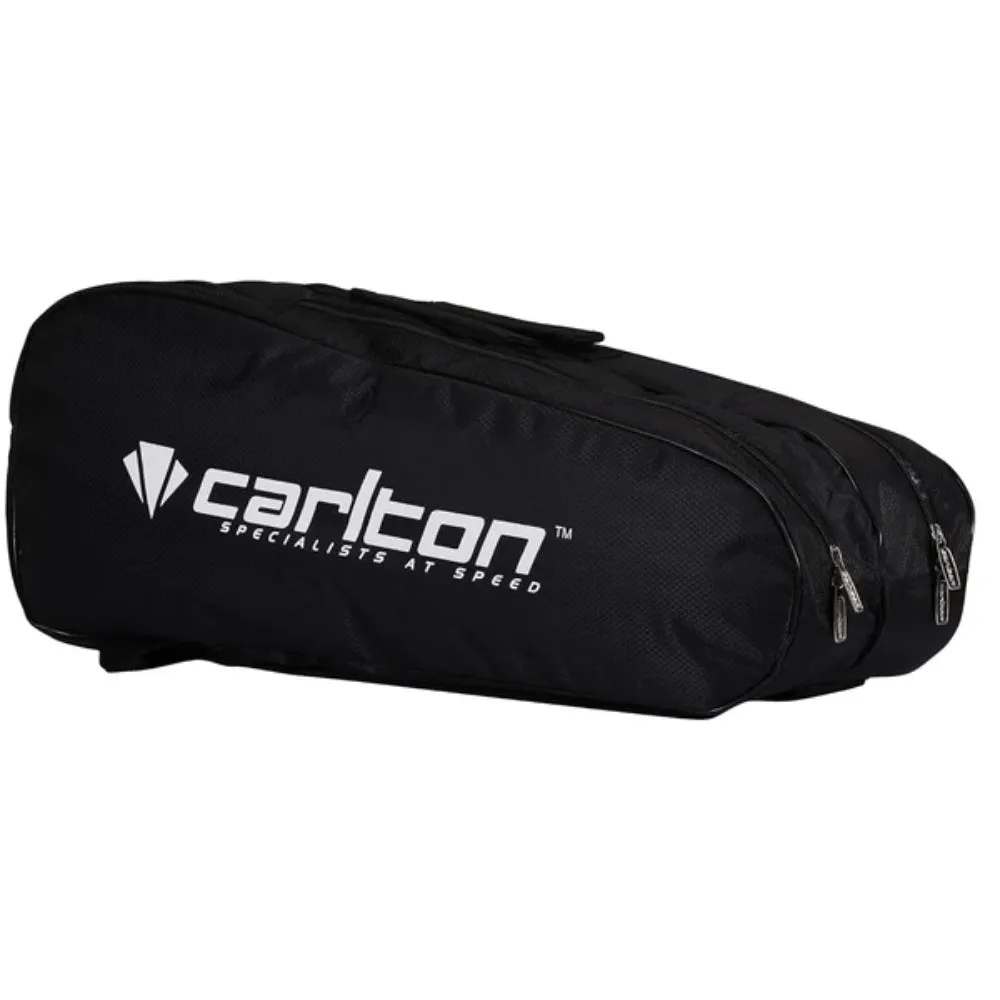 CARLTON Vapour Trail 2 Compartment Badminton Kit Bag (Black/Blue)