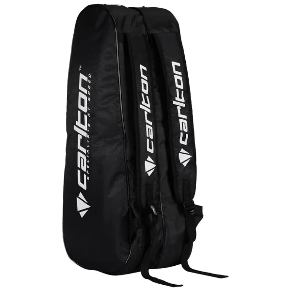 CARLTON Vapour Trail 2 Compartment Badminton Kit Bag (Black/Blue)