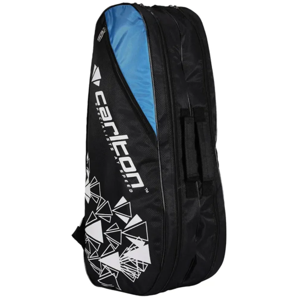 CARLTON Vapour Trail 2 Compartment Badminton Kit Bag (Black/Blue)