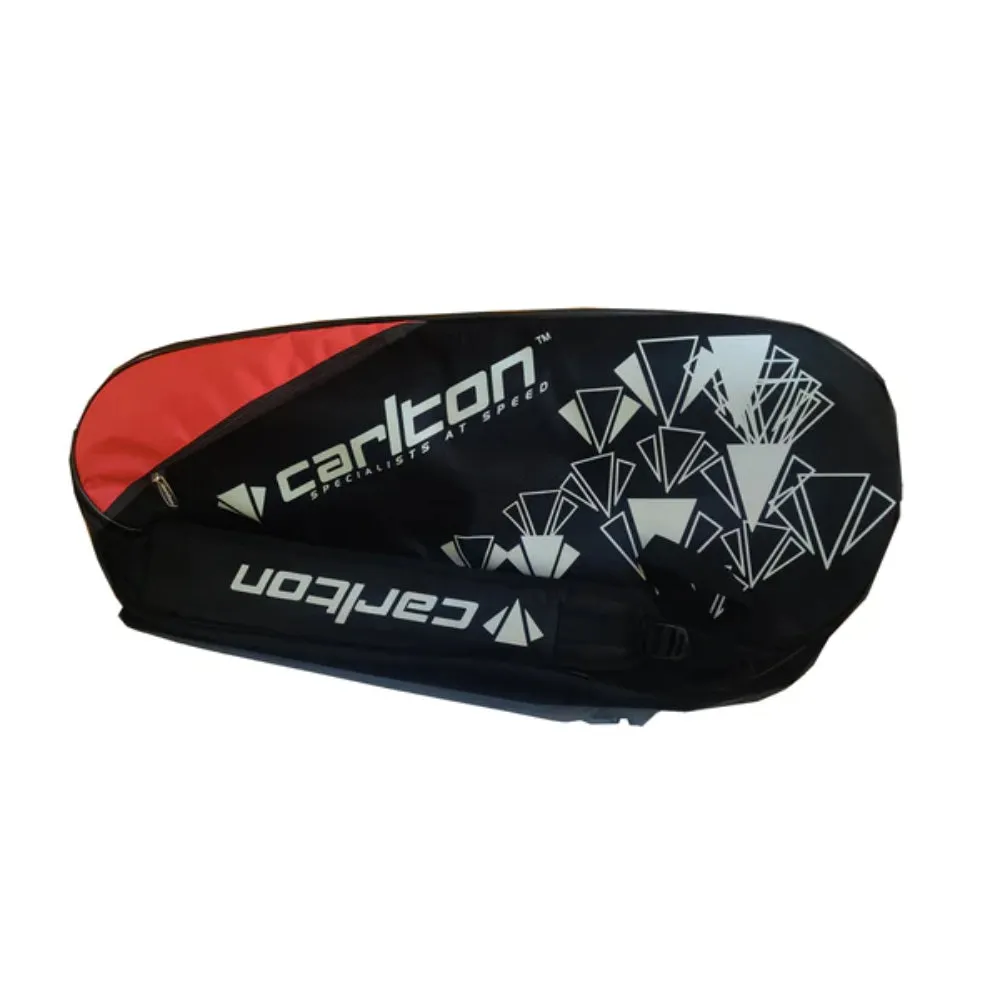 CARLTON Vapour Trail 2 Compartment Badminton Kit Bag (Black/Red)