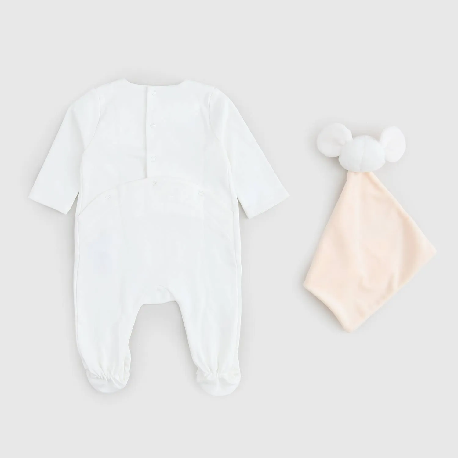 Chloe White Onesie And Plush Baby Girl