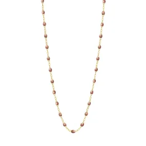 Classic Gigi Copper necklace, yellow gold, 16.5