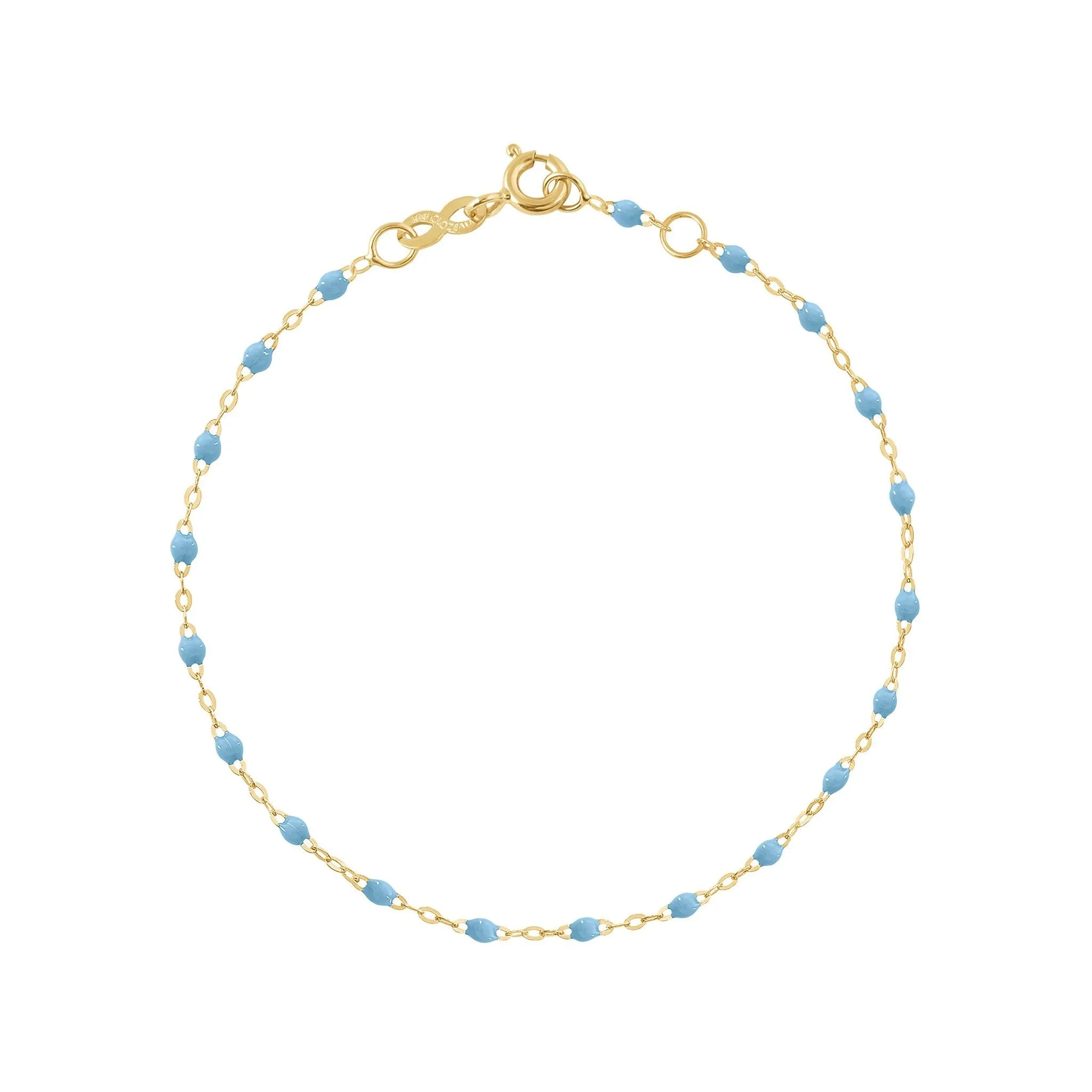 Classic Gigi Turquoise bracelet, Yellow Gold, 5.9