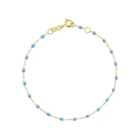 Classic Gigi Turquoise bracelet, Yellow Gold, 5.9