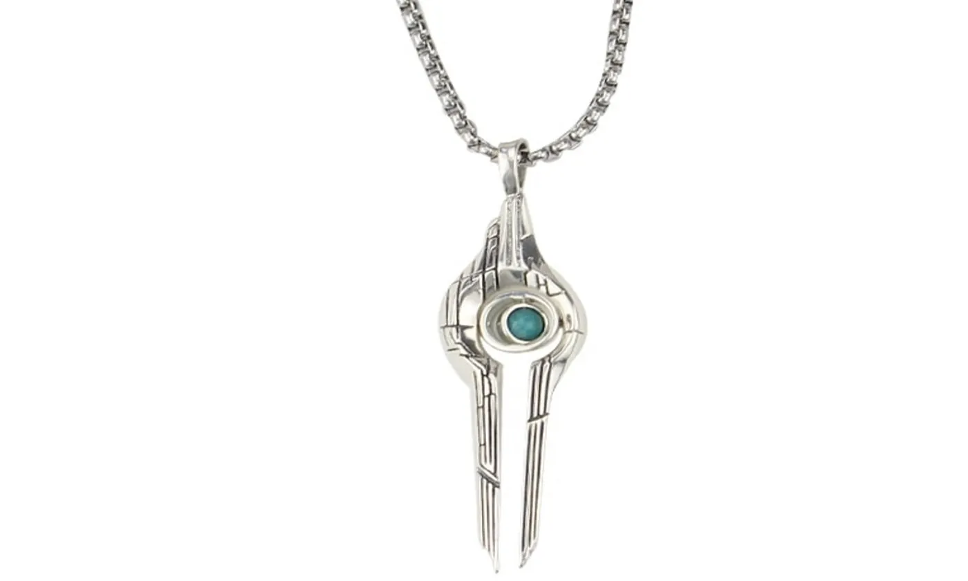 Classic Round Alloy Long Pendant Necklace