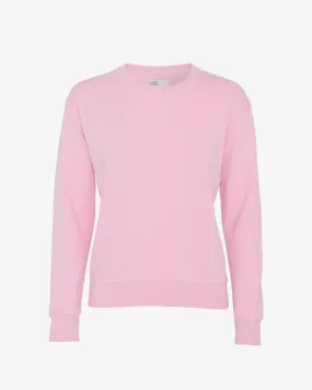 COLORFUL STANDARD WOMEN'S ORGANIC CREW SWEATSHIRT FLAMINGO PINK