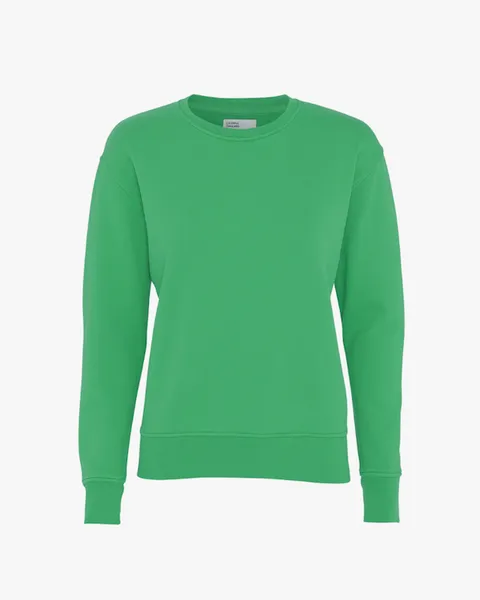 COLORFUL STANDARD WOMEN'S ORGANIC CREW SWEATSHIRT KELLY GREEN