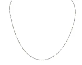 Contemporary 14 Karat White Gold Spiga Rope Chain Necklace