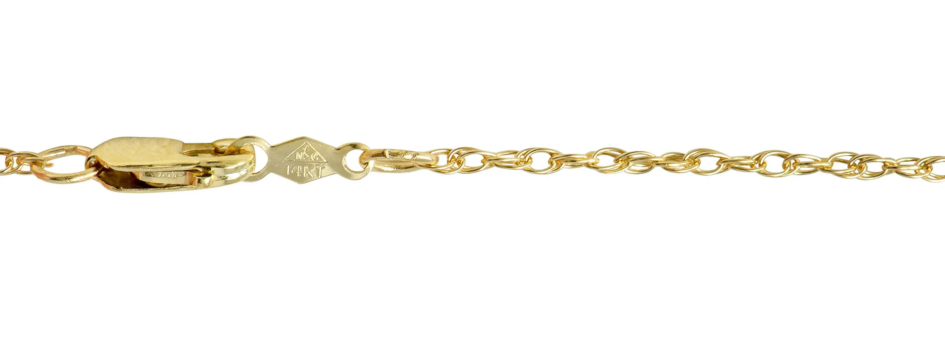 Contemporary 14 Karat Yellow Gold Spiga Rope Chain Necklace