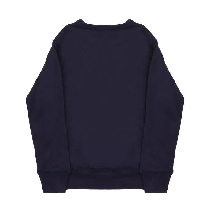 CREW NECK PRINTED SWEATSHIRT Kid Blue White