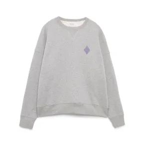 CREW NECK SWEATSHIRT WITH LOGO Grey Melange 