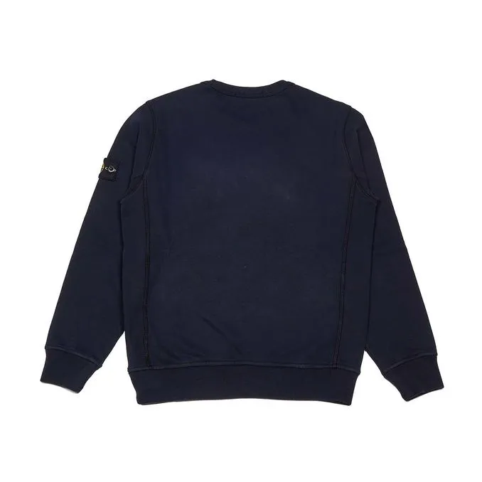 CREW NECK SWEATSHIRT WITH LOGO PATCH Kids Navy