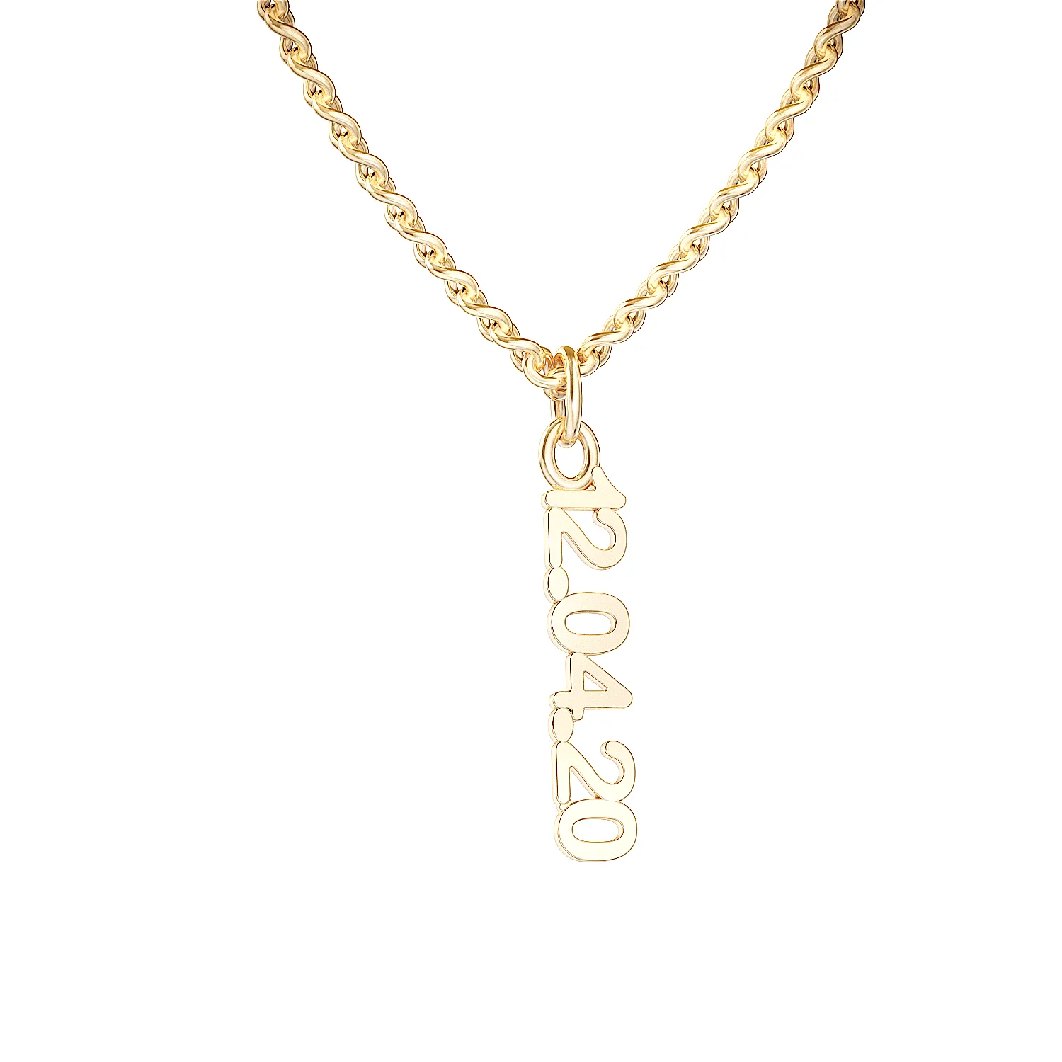 Custom Personalized Vertical Name Necklace with 3 inscriptions, 18 characters, 3 natural diamonds