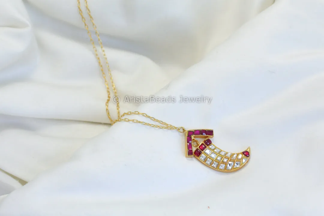 Dainty Jadau Kundan Claw Necklace