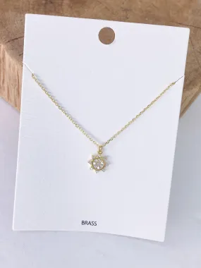 Dainty Sunshine Necklace Gold