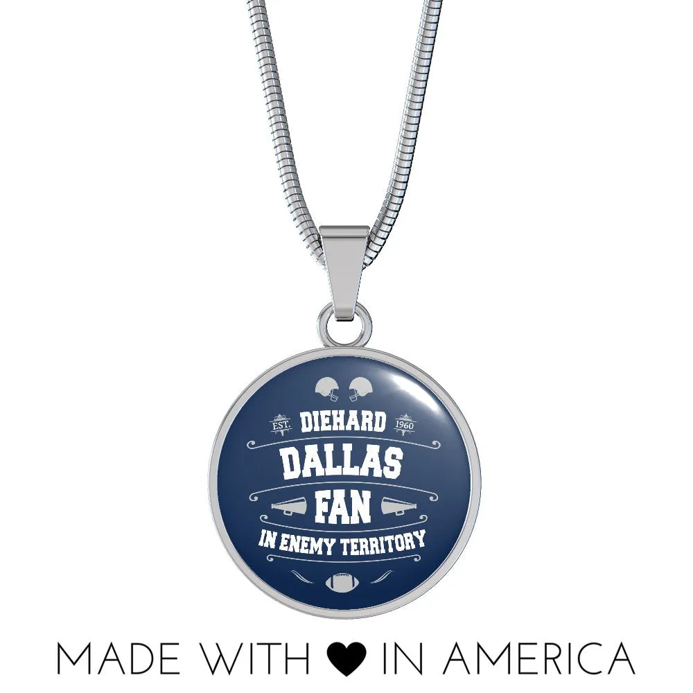 Diehard Dallas Fan Sports Pendant Necklace