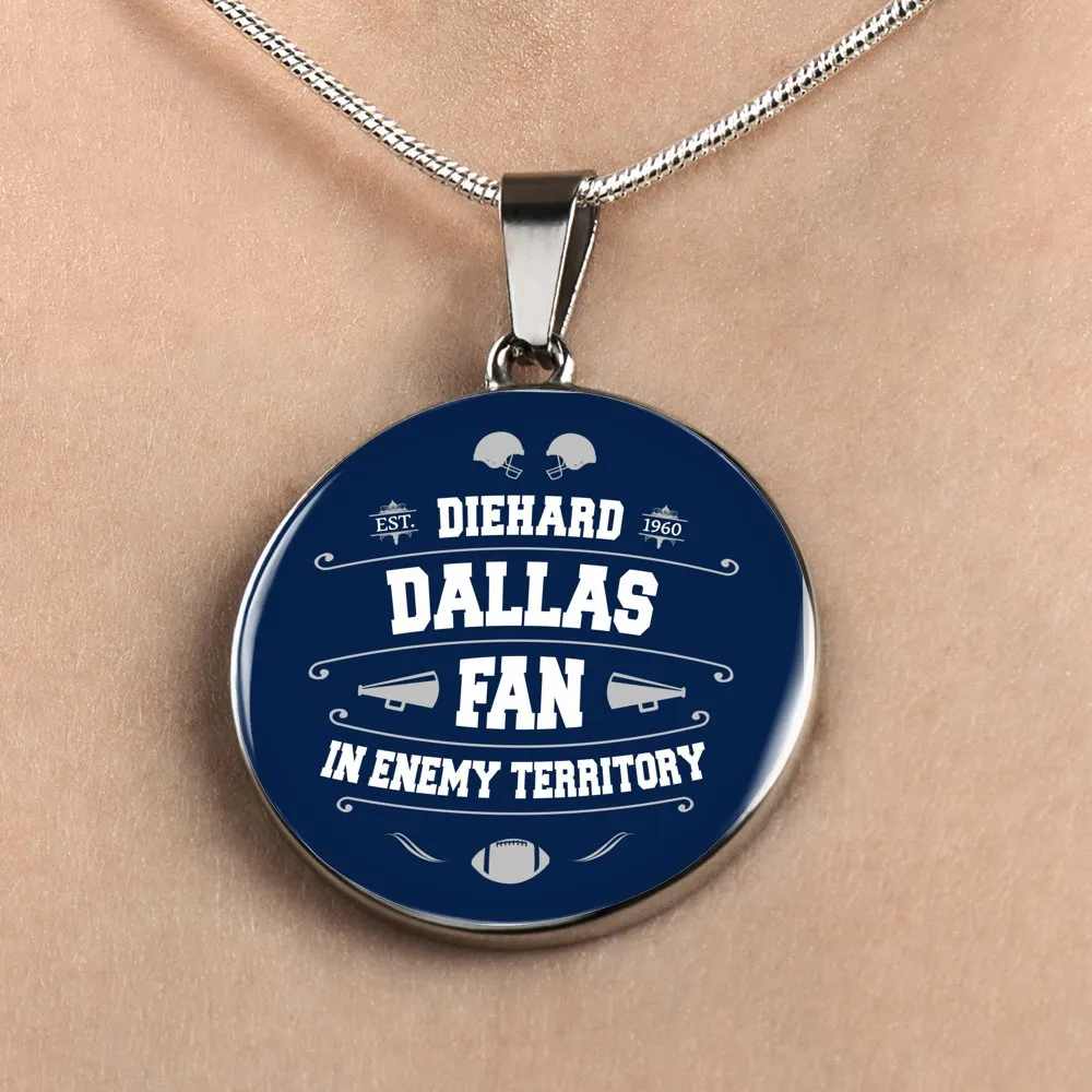 Diehard Dallas Fan Sports Pendant Necklace