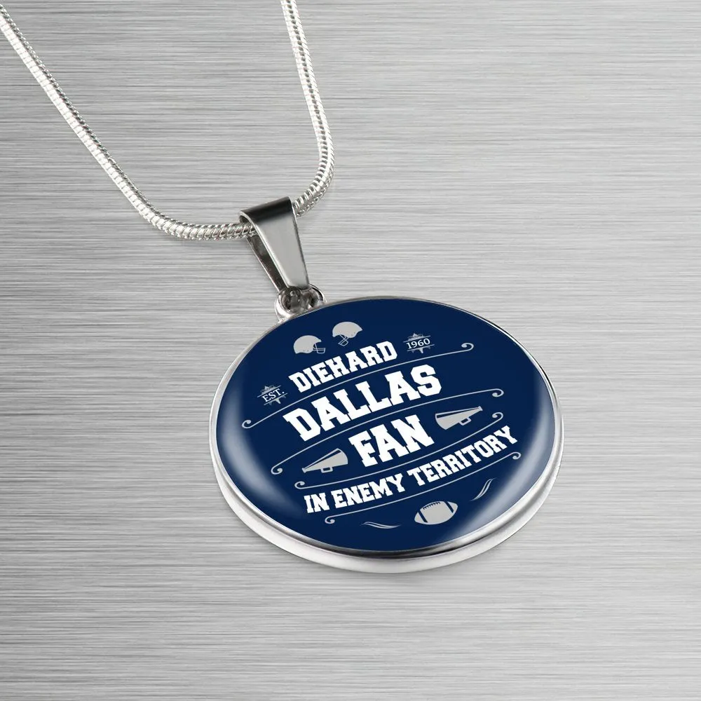 Diehard Dallas Fan Sports Pendant Necklace