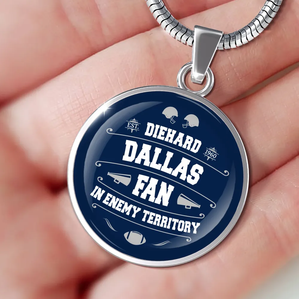 Diehard Dallas Fan Sports Pendant Necklace