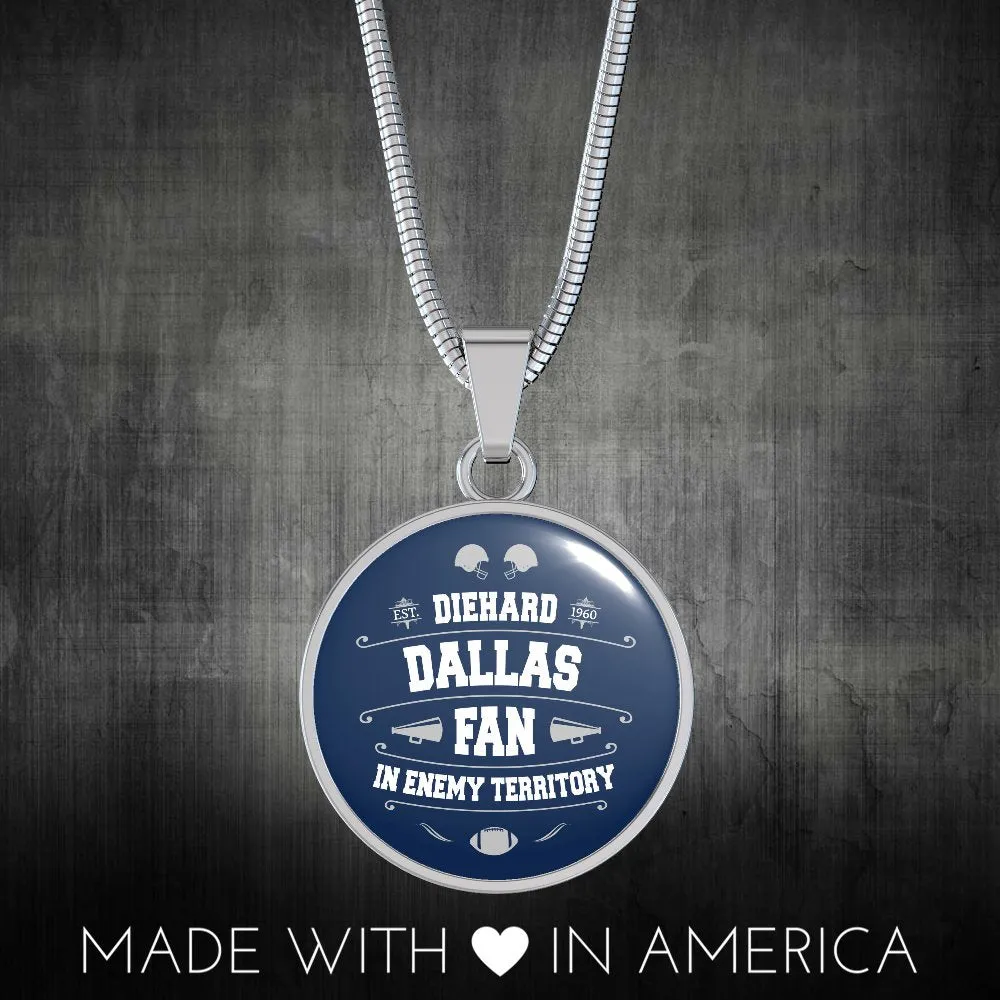 Diehard Dallas Fan Sports Pendant Necklace