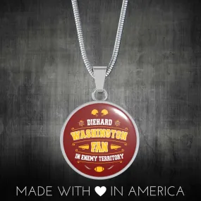 Diehard Washington Fan Sports Pendant Necklace