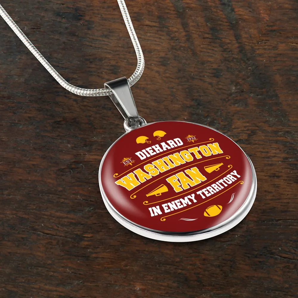 Diehard Washington Fan Sports Pendant Necklace