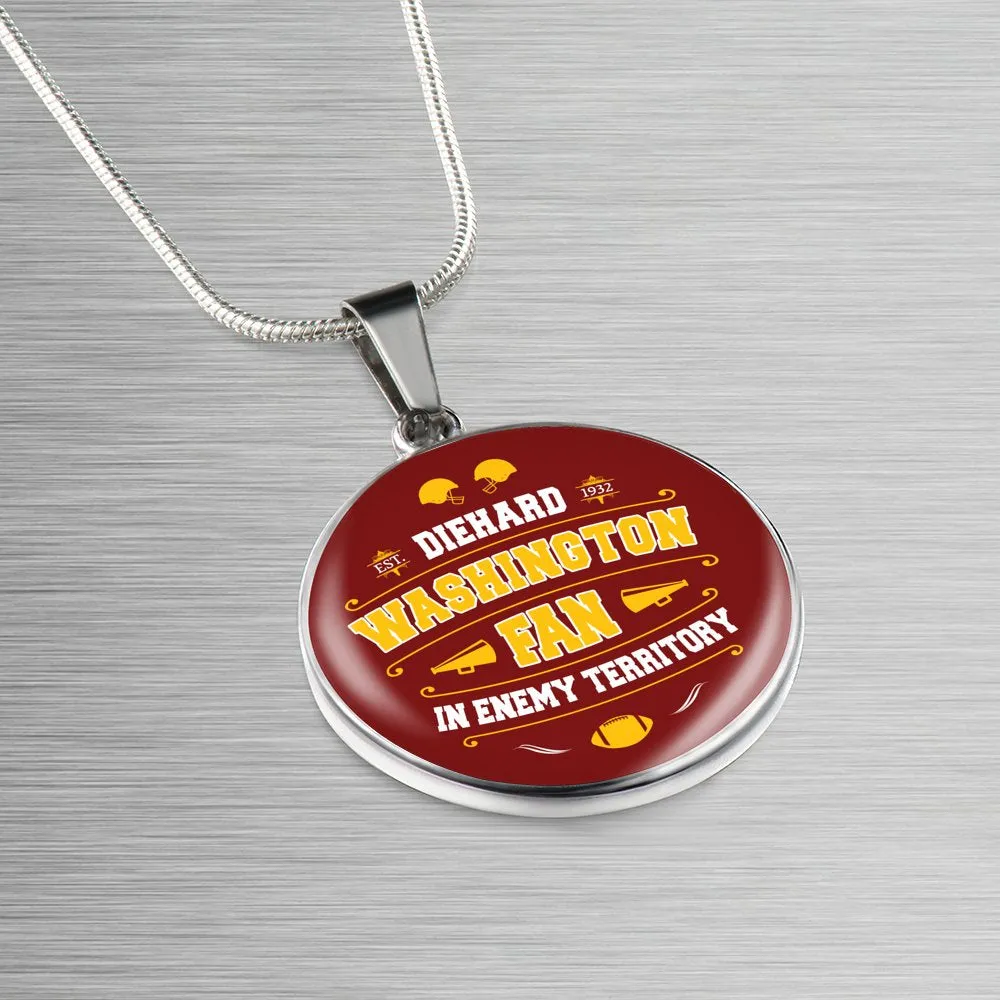 Diehard Washington Fan Sports Pendant Necklace