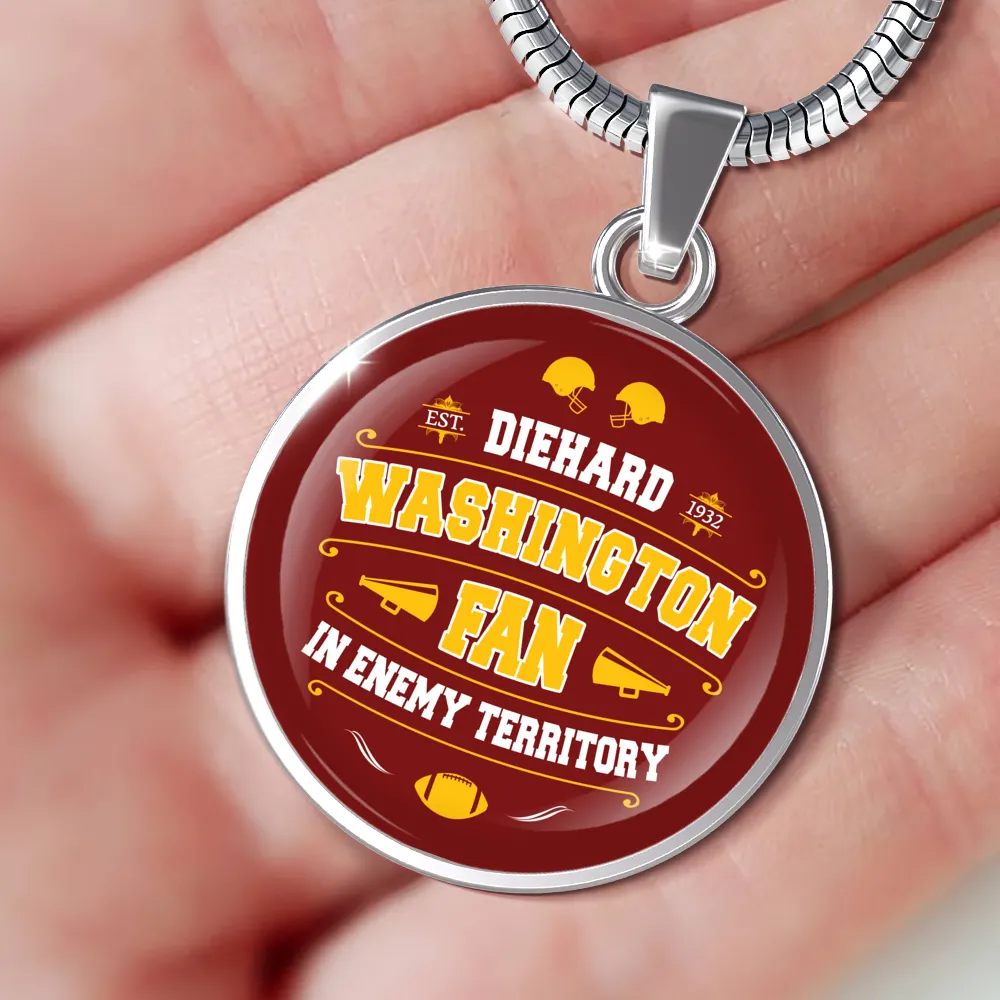 Diehard Washington Fan Sports Pendant Necklace