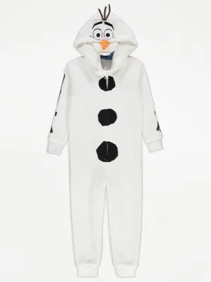 Disney Frozen Olaf White Fleece Hooded Onesie | Kids | George at ASDA