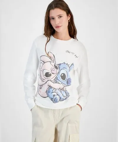 Disney Juniors' Stitch & Angel Graphic Sweatshirt