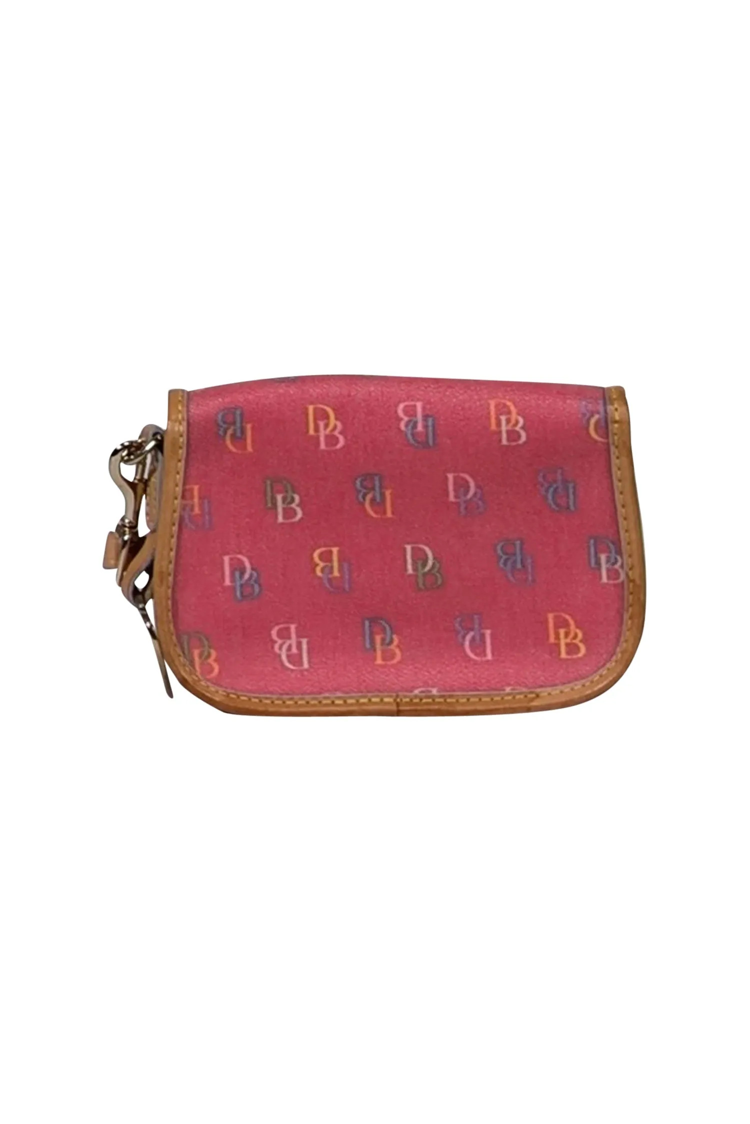 Dooney & Bourke - Pink Coated Canvas Monogram Wristlet