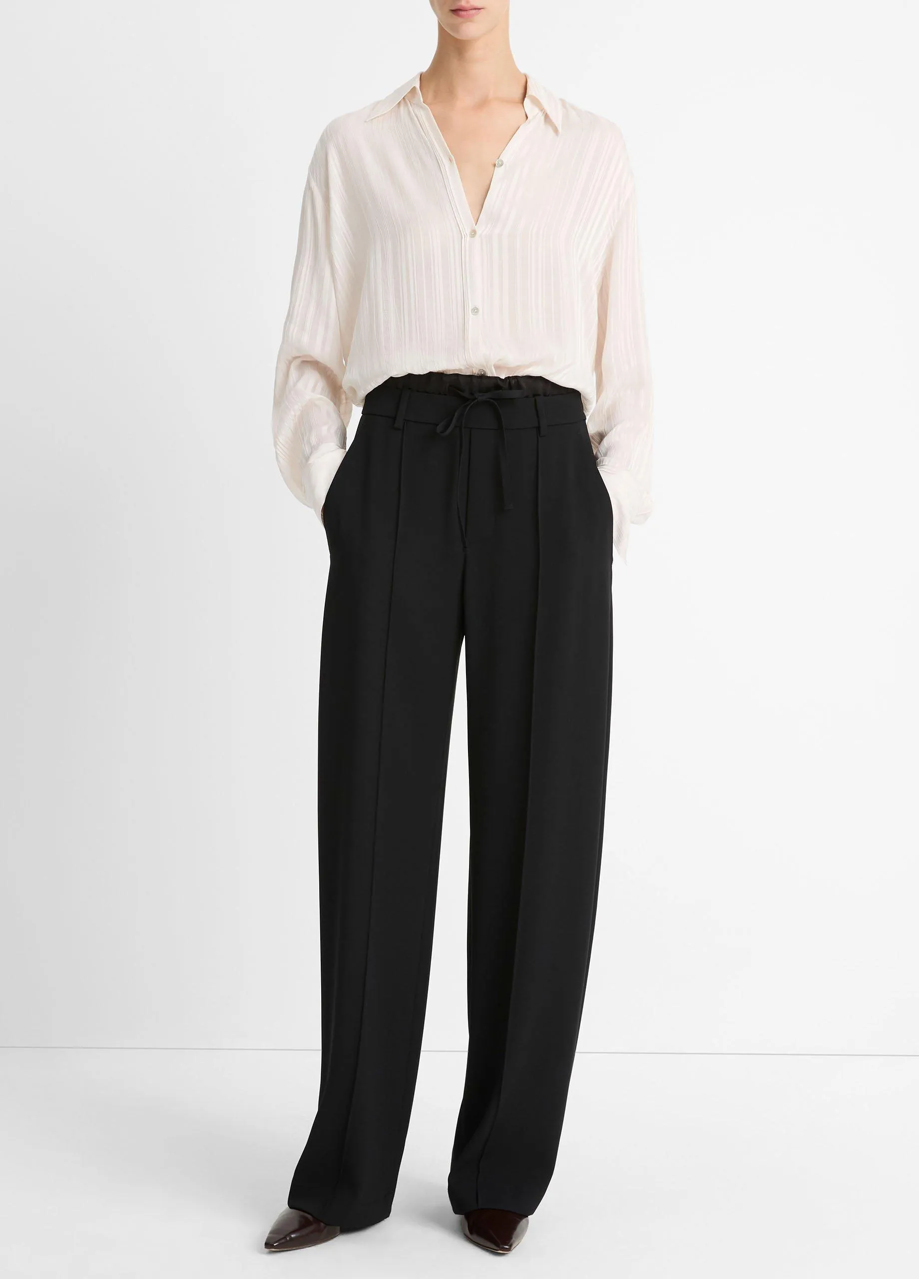 Double-Waistband Drawstring Pant