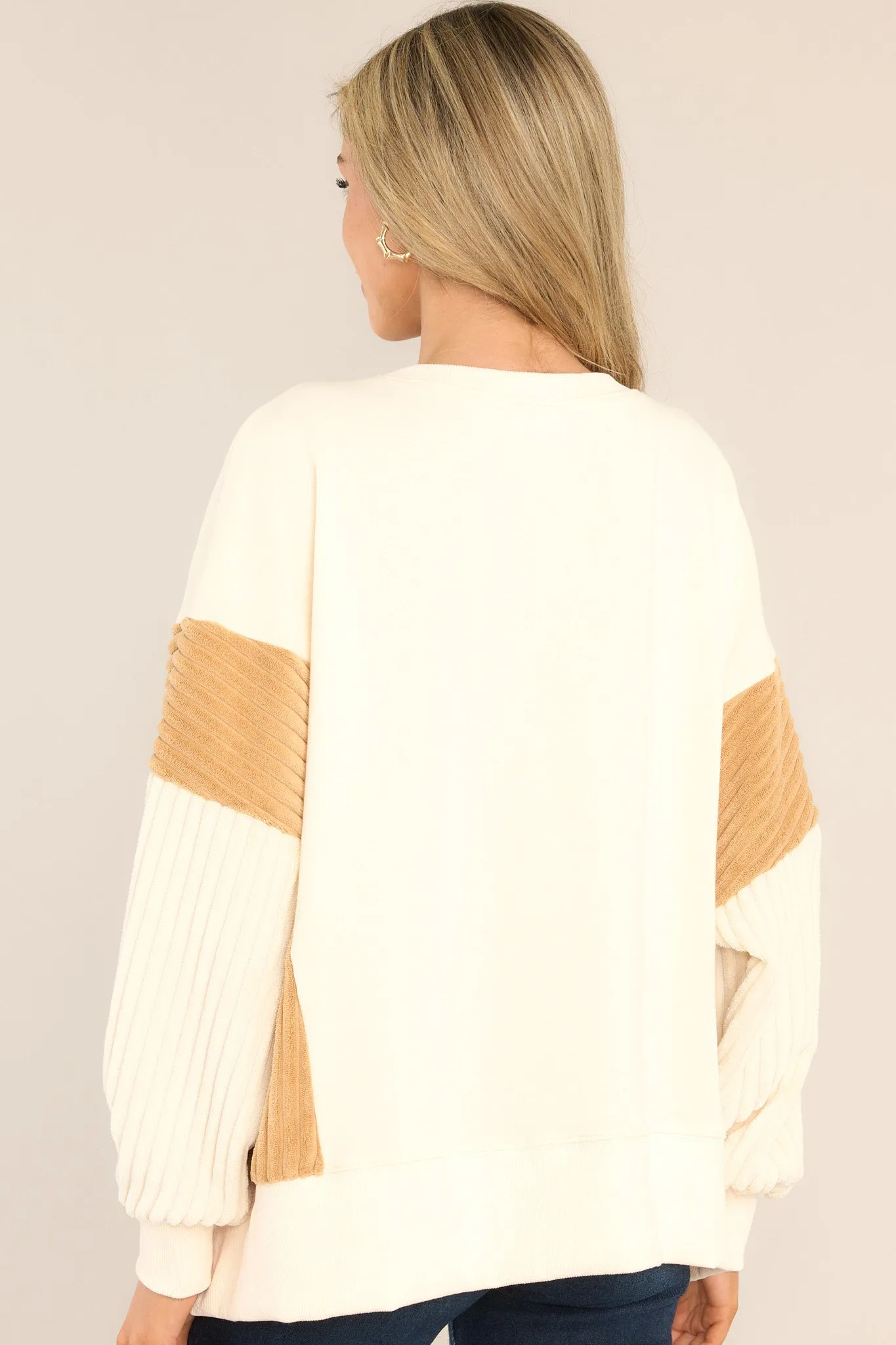 Dream Big Ivory Oversized Sweatshirt