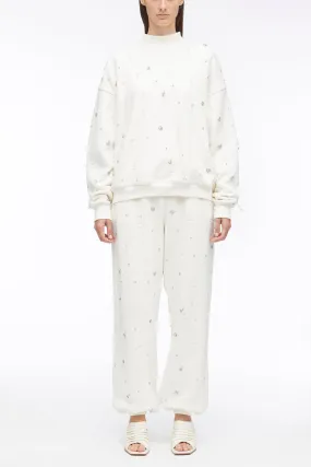 Drip Embellished Compact French Terry Sweatshirt