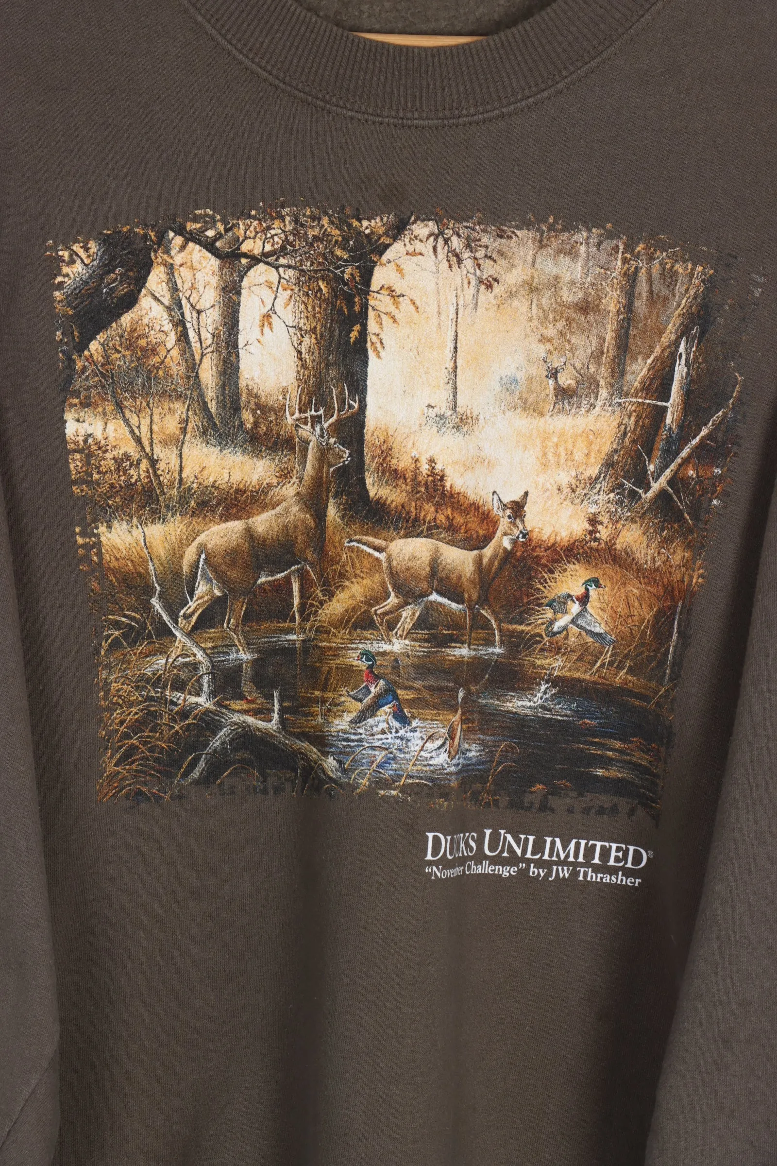 Ducks Unlimited 'November Challenge' Hunting Deers & Ducks Sweatshirt (XL)