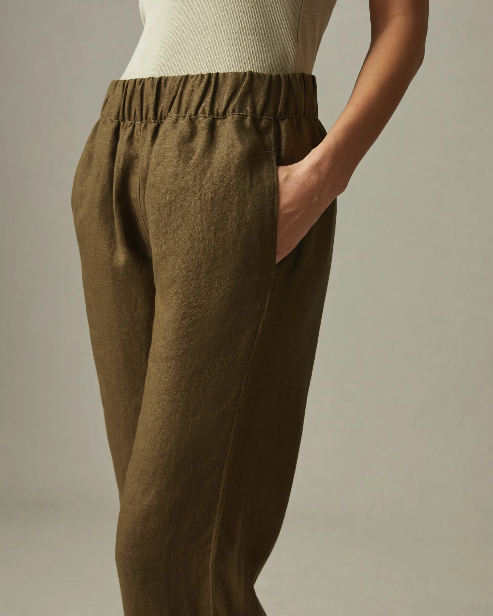 Easy Linen Pant - Beech