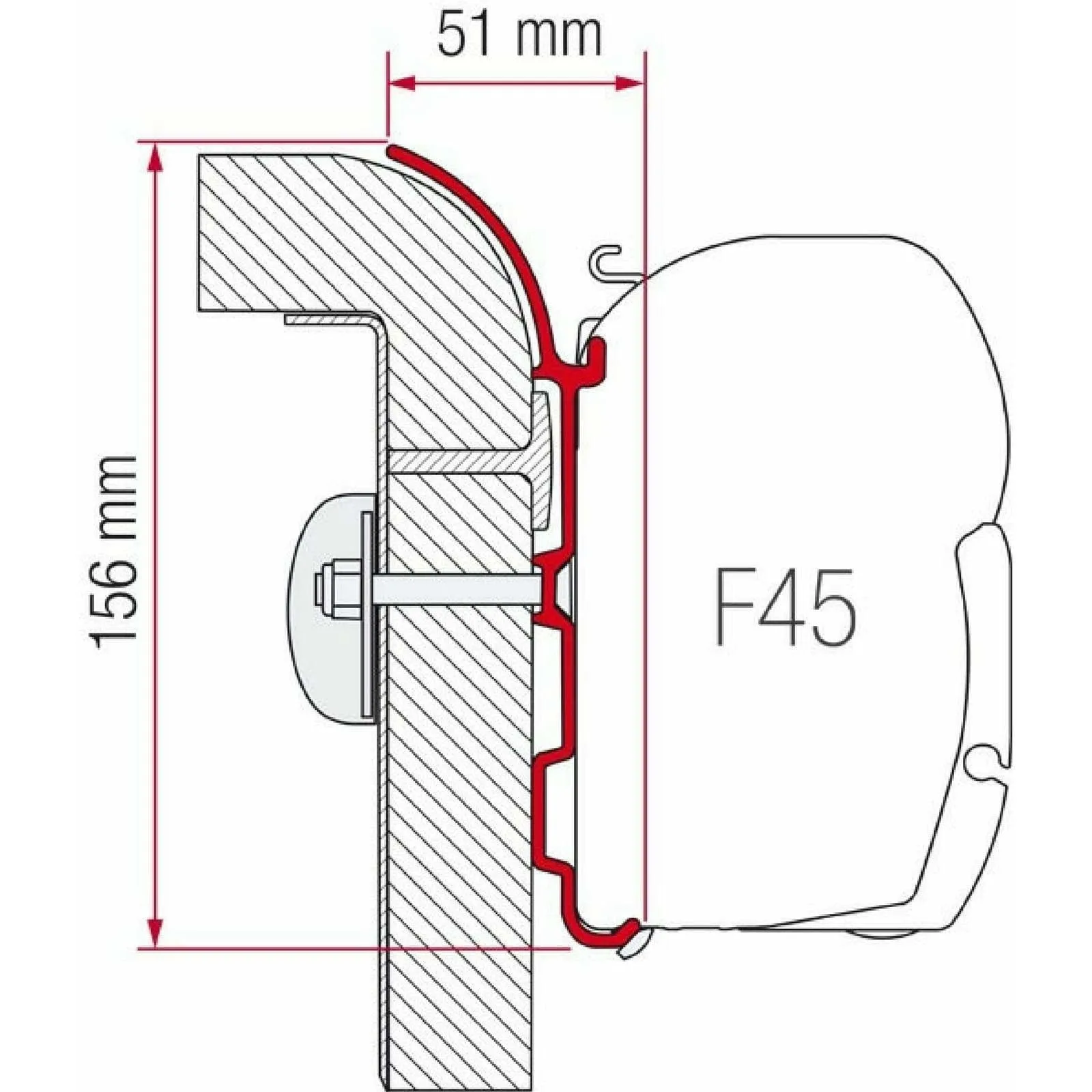 Fiamma Bürstner Motorhome Awning Adapter