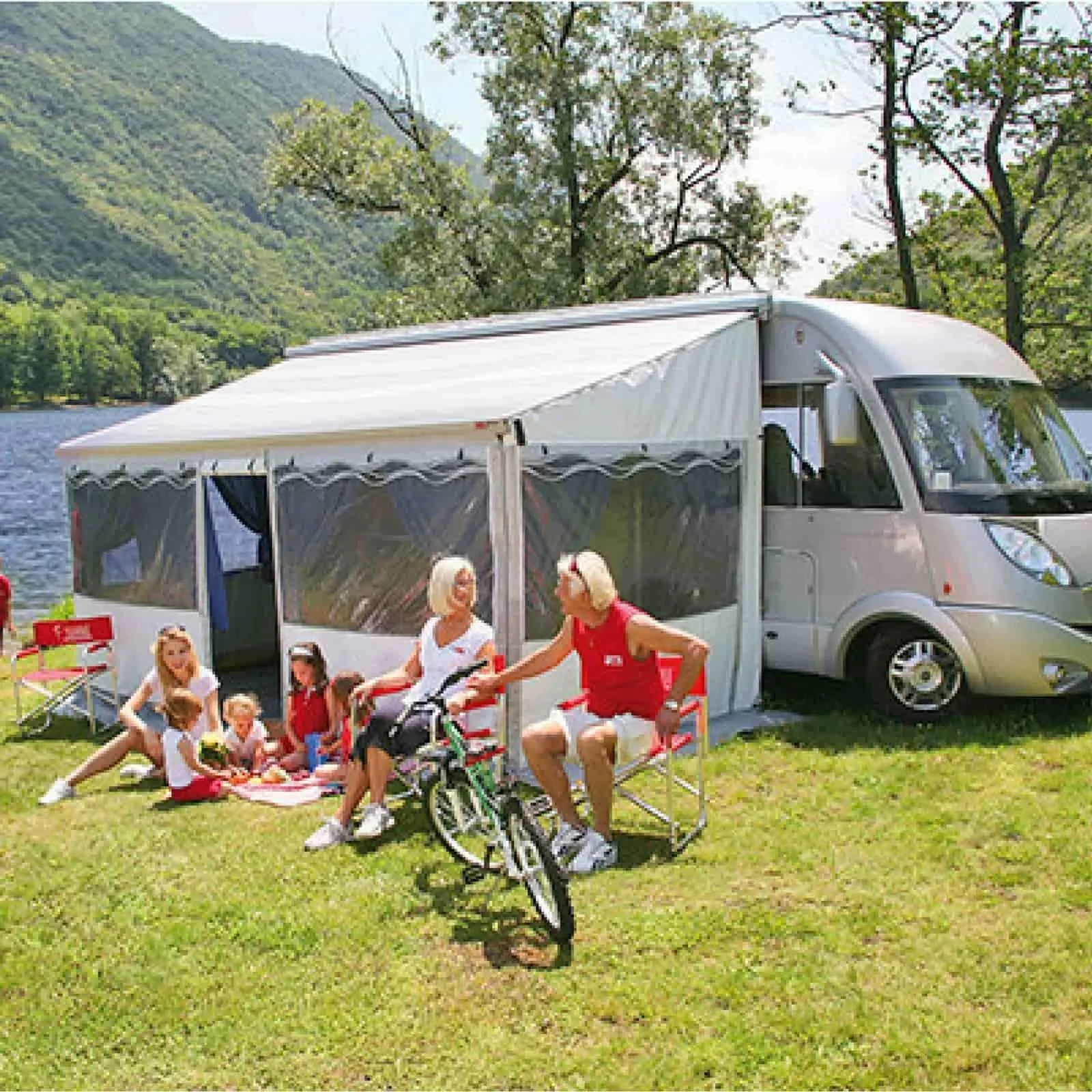 Fiamma F45L Polar White Motorhome Awning