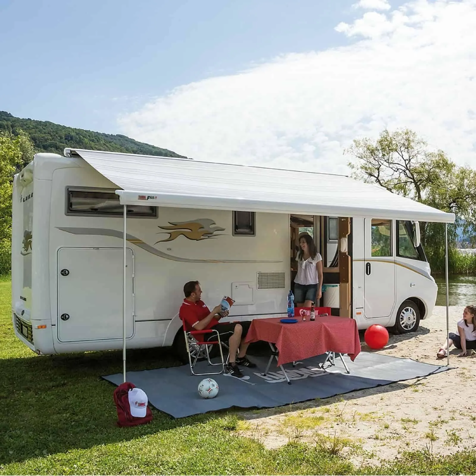 Fiamma F65L Polar White Motorhome Awning