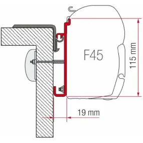 Fiamma Rapido Serie 7-8 Awning Adapter Kit