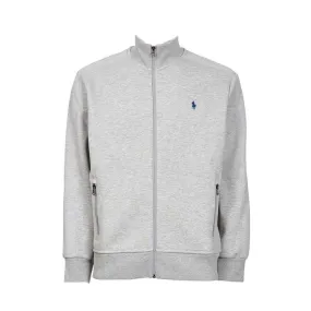 FULL ZIP SWEATSHIRT WITH LOGO Man Grey Navy