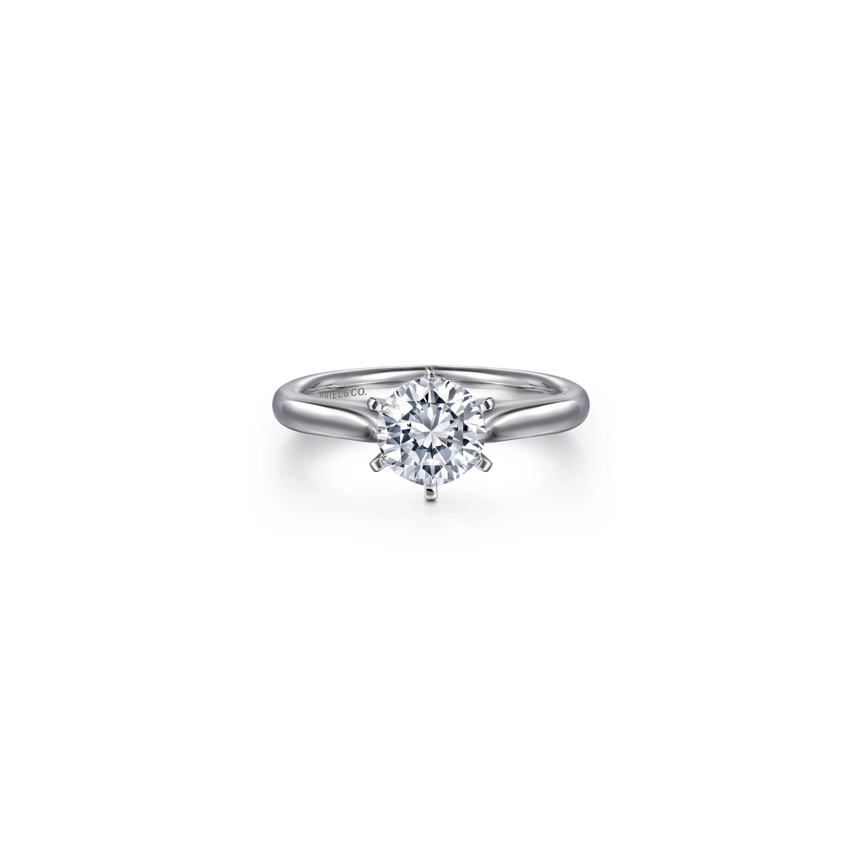 Gabriel Allie 14K Round Diamond Engagement Ring