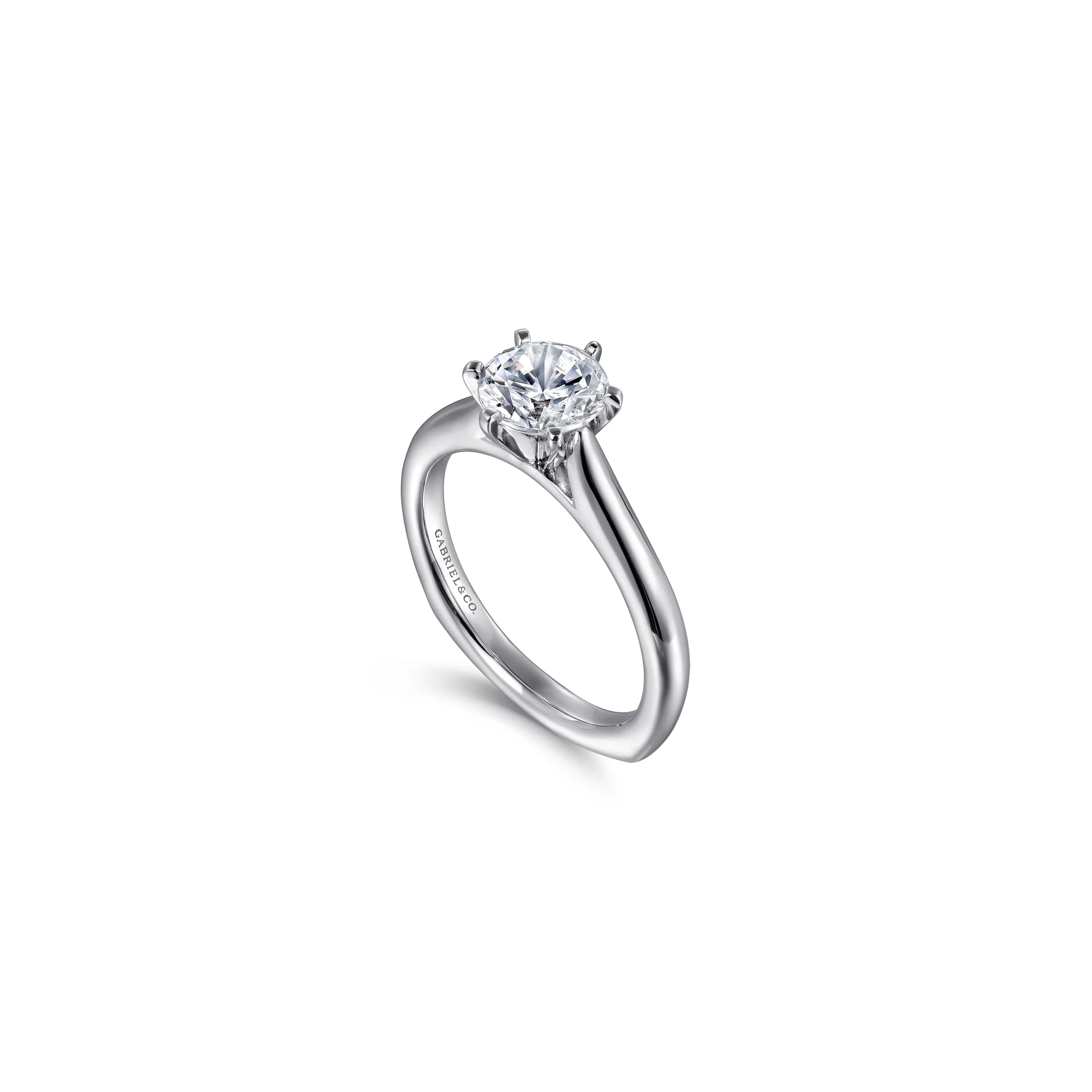 Gabriel Allie 14K Round Diamond Engagement Ring