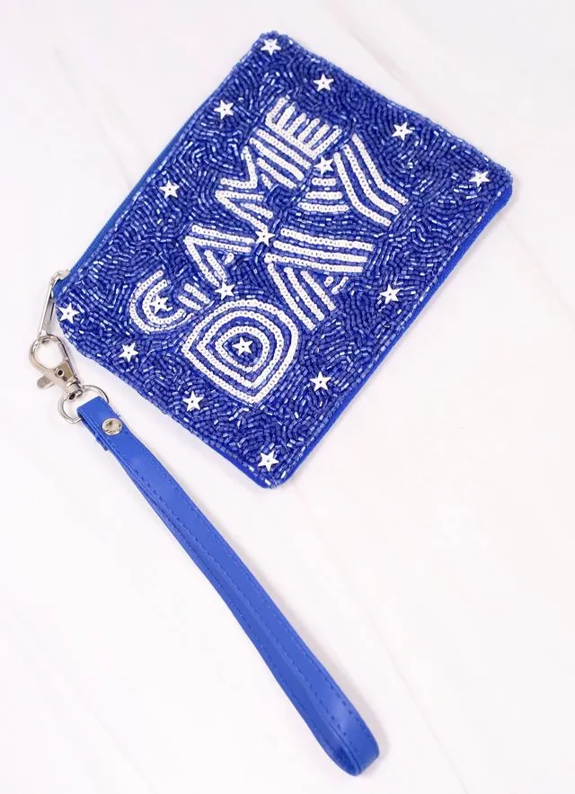 Game Day Star Wristlet BLUE